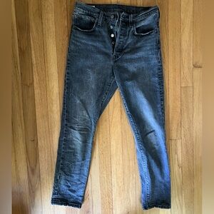 Levi's Faded Black Boot Cut Jeans